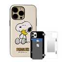 Cartoon Manga Animation Anime Phone Case Shockproof Dual Bumper Case UV Color Printing Card Wallet Phone case Compatible for iPhone 15 Pro Max (Peanuts)