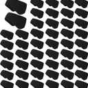 Handepo 50 Pieces Ear Warmers Headband Winter Ear Muffs Black Fleece Ear Warmers Headband for Women Men Sports Running Cycling Skiing