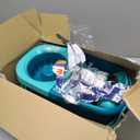 Leifheit Clean Twist Spin Mop and Bucket Set with Rollers | Telescopic Handle, 360 Joint, Spin-Dry System | Easy Glide Wheels | Blue