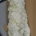 3pcs 26 inch Huge Extra-Large Silk White Hydrangea Artificial Flowers, Faux Fake Hydrangea Flowers with Long Stems, for Outdoor Wedding Party Office Home Decoration