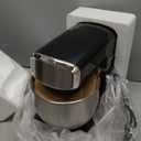 Kitchen in the box Stand Mixer,3.2Qt Small Electric Food Mixer,6 Speeds Portable Lightweight Kitchen Mixer for Daily Use with Egg Whisk,Dough Hook,Flat Beater (Black)