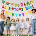 3 x Pre-Strung Back to School Banner Decorations, Welcome Back to School Sign | First Day of School Garland Decorations, No Glitter Mess, No Tangled, 350G Cardstock, 9.8FT/3M String, Ideal for Home Office