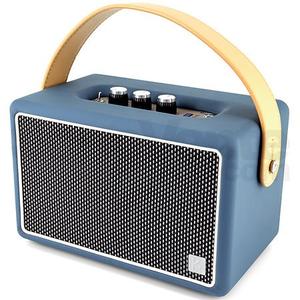 Vintage Bluetooth Speakers, KONEX 40W Leather Portable Wireless Speaker, Bluetooth 4.2 Heavy Bass Music Player, 20H Long Playtime, Mid Century Modern Decor for Home, Office, Party, Gift for Friend