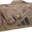 adidas Defender 5 Duffel Bag for Sports, Gym and Travel, Khaki Six/Black, OSFA, Medium