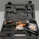 Sanuke Hydraulic Crimping Tool and Cable Cutter, 12 AWG to 2/0 AWG, 10 Tons Electrical Terminal Cable Crimper Tool Kit with 9 Die Sets and 40PCS Copper Wire Lugs