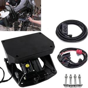 Power Tilt Trim Unit for Outboard Motor up to 90HP, Electric Hydraulic Lift Jack Plate, Marine Transom Actuator for Boats, IP68 Waterproof, Black
