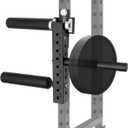 Power Rack Mounted Leg Extension and Curl Machine  1.02in & 0.71in Hole Compatible, 8-Position Adjustable Seated Leg Trainer with 175lbs Capacity, Squat Rack Attachment (1.02in(26mm))
