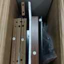 Bathroom Wall Cabinet with Barn Doors, Wall Mounted Bathroom Storage Cabinet, Farmhouse Style, Adjustable Shelf, Wall Mounted Medicine Cabinets, 23.6 x 7.9 x 23.9 Inches (Black)