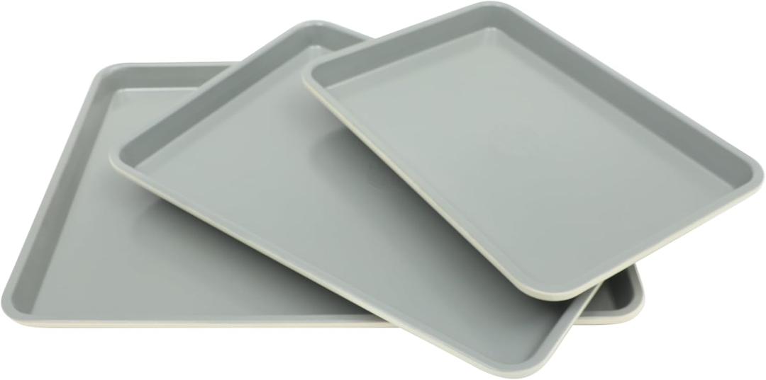 Kitchen Essentials Bake Sale Cookie Sheet Set – Nonstick Carbon Steel Baking Pans, Easy-Clean Oven Trays for Cookies, Roasting & More