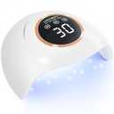 72W UV LED Nail Lamp Light Dryer for Nails Gel Polish with 18 Beads 3 Timer Setting & LCD Touch Display Screen, Auto Sensor, Professional Nails, White