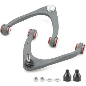2-4" Front Upper Control Arms for 2007-2018 Chevy Silverado GMC Sierra 1500, 2007-2013 Chevy Avalanche, Tahoe, Suburban 1500, GMC Yukon XL, OE Specification Replacement Control Arm, Wrinkle Gray