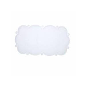 SlipX Solutions Cloud Microban Bath Mat - White