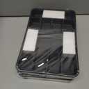 2 x Kitsure Cutlery Drawer Organiser for Kitchen - Adjustable Cutlery Tray for Effortless Utensil Sorting, Versatile Kitchen Storage & Organisation Solution, 12.13" x 1.54" x 8.07"~13.90", Black (Medium)