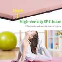 Gymnastics Tumbling Mats Portable Gymnastics Mat Folding Tumbling Mat Thick Yoga Mat Exercise Mat with Carrying Handles for home Workout outdoor Yoga Gymnastic