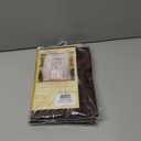 3 x Today's Curtain, Silhouette Stripe Sheer Swag 38", Chocolate, 60" W x 38" L