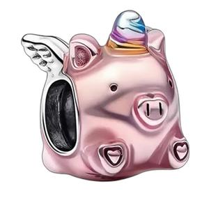 Amufer S925 Charms for Pandora Bracelets and Necklaces, Nature Plants Animals Sky Ocean, Gift for Women, for Birthday Anniversary Christmas St. Patrick's Day Easter Valentine's Day Mothers Day