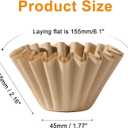 2 x Coffee Filters Compatible with Ninja Coffee Maker, 120pcs