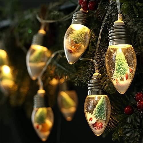 Amazon.com: 6.6FT Christmas Vintage Decor String Light - 10LED Snow Globe Bulbs String Lights with Tree & Snow & Cute Ornaments Christmas Indoor decorations for Home Patio Mantel Fireplace Xmas Tree Decoration : Home & Kitchen