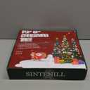 SINTENILL 6 FT Pop Up Christmas Tree with 100 LED Timer Lights & Remote, Green Collapsible Christmas Tinsel Tree Artificial Pencil Tree Xmas Decoration for Holiday Home Office Party, USB Powered