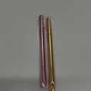 Unaone 2 Pack Lip Brush for Lipstick, Dual-Ended Lip Makeup Brush with Lid, Lipstick Brush for Lip Gloss (Gold and Black)