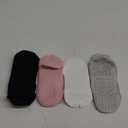 Pilates Socks with Grips for Women 4 or 6 Pairs Non-Slip Yoga Socks for Dance and Workout Athletic Fitness Socks (Black,gray,white,pink)