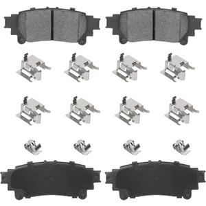 4PCS Rear Ceramic Brake Pads Fit for Toyota Highlander 2014-2019 for Toyota Sienna 2011-2020 for Prius V 2012-2017 for Lexus RX350 2010-2015