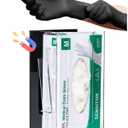 Magnetic Glove Box Holder - Wall Mount Clear Magnetic Dispenser for Gloves, Tissues, Face Masks - for Refrigerator or Toolbox in Medical, Commercial & Industrial Work Shop, Office, Truck