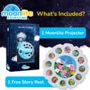 Moonlite Storytime Projector, Magical Bedtime Kids Book Projector for Immersive Reading Experience, Smartphone Compatible Storybook Projector, Interactive Learning Fun for Kids