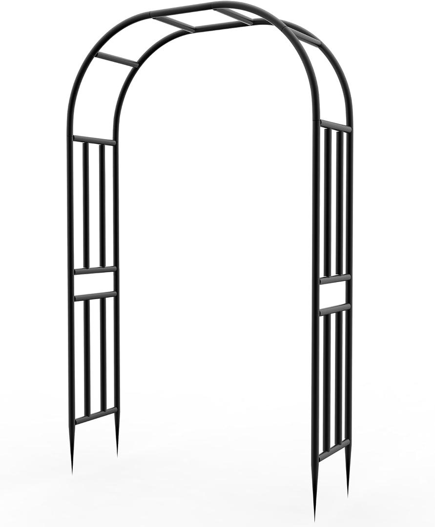 Garden Arch Arbor Trellis-94.5"(H)*63"(L),Heavy Duty Metal Archway for Climbing Plants, Wedding Ceremony Backdrop, Party Decorations with Lights, Balloons(16MM Pipe)