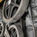 VEVOR Folding Shopping Cart with Removable Waterproof Liner, 330LBS Large Capacity Jumbo Grocery Cart with Dual Basket, 360 Swivel Wheels, Dense Metal Mesh Base, Heavy Duty Utility Cart for Shopping