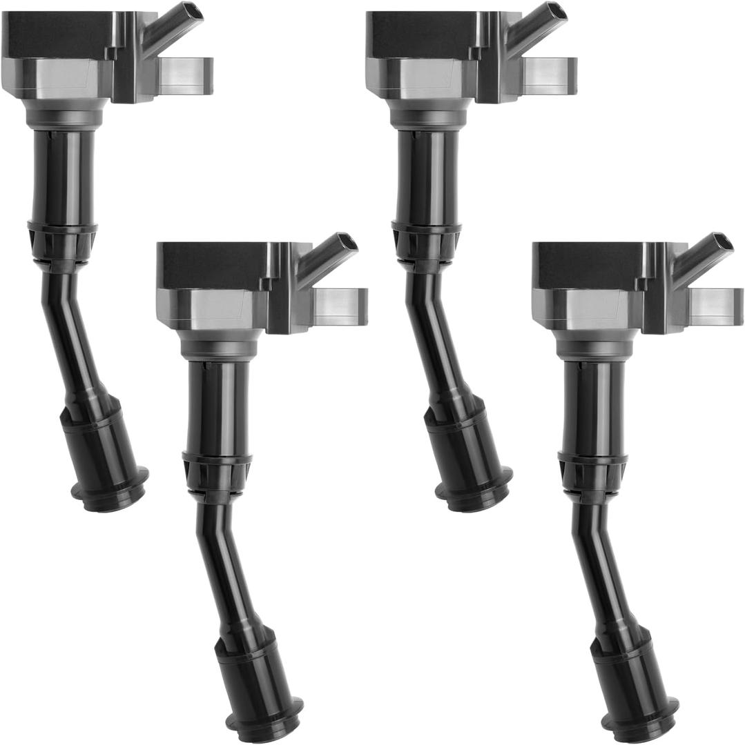 Motorevo 4Pcs Ignition Coil Pack Compatible with Ford Escape 2017-2019 1.5L L4, Fusion 2014-2020 Replace OE# UF735 Automotive Replacement Ignition Coil Packs for Ford Escape & Fusion 1.5L L4 Turbo
