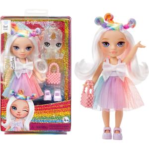 Rainbow High Littles  Opal Raine, Rainbow 5.5" Posable Small Doll with Purse, Magical Pet Unicorn, Girls Toy Gift, Kids Ages 4-12 Years (One Size)
