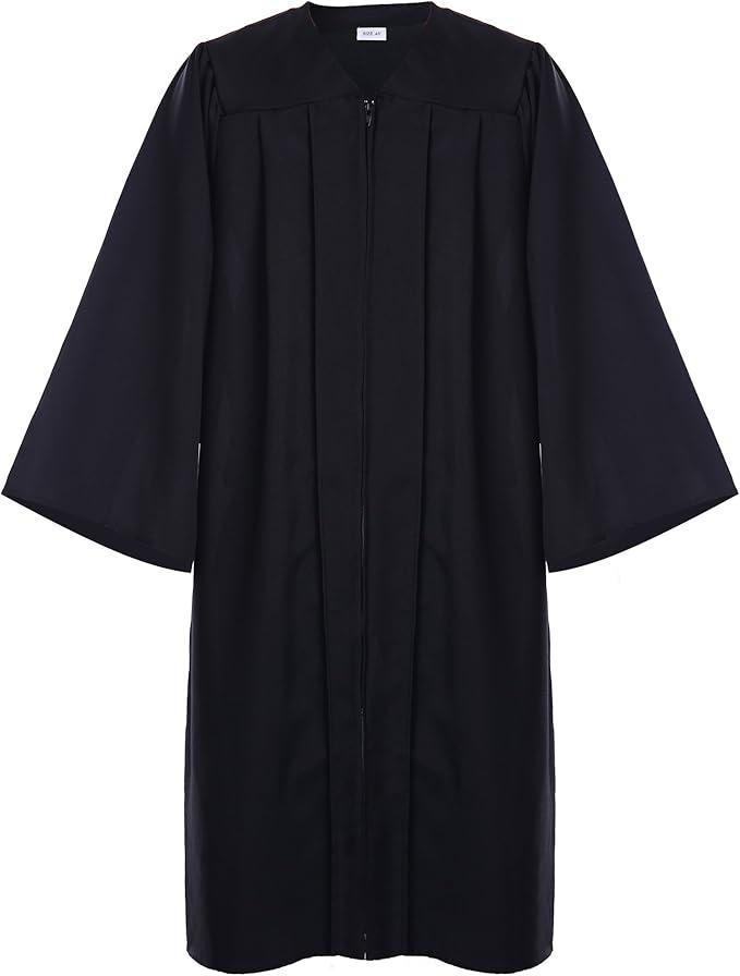 Graduation Gown Black Size 48