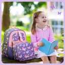 mommore Kids Backpack for Boys Girls 4-8 Kindergarten Elementary School Backpack with Lunch Box - 15 H Fit Folder