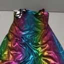 Women's Glitter Sequin Dress Adjustable Spaghetti Strap Fashion Sparkle Party Dresses (S)