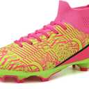 Kids Soccer Cleats Boys Girls Football Cleats Turf Soccer Shoes AG/FG (1.5 Little Kid)
