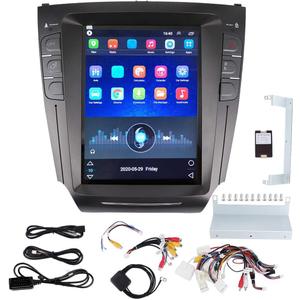 Qiilu 10.4in Car GPS Navigation, Car Radio Stereo GPS Navigation System Portrait Fit for IS200 IS250 IS300 IS350 2007 ?2015