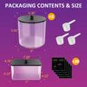 Galasily 4 Pack Laundry Pods Container, Clear Laundry Room Organization Containers,Large Acrylic Detergent Powder Storage Containers Black Wooden Lids & Labels, Dryer Sheet Holder