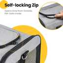 Conlun Cat Carrier Airline Approved, Soft-Sided Dog Carrier with Inner Safety Leash, Pet Transport Carrier for Small-Medium Cats Puppies up to 15 Lbs, Collapsible Travel Kitten Carrier Bag -Gray M