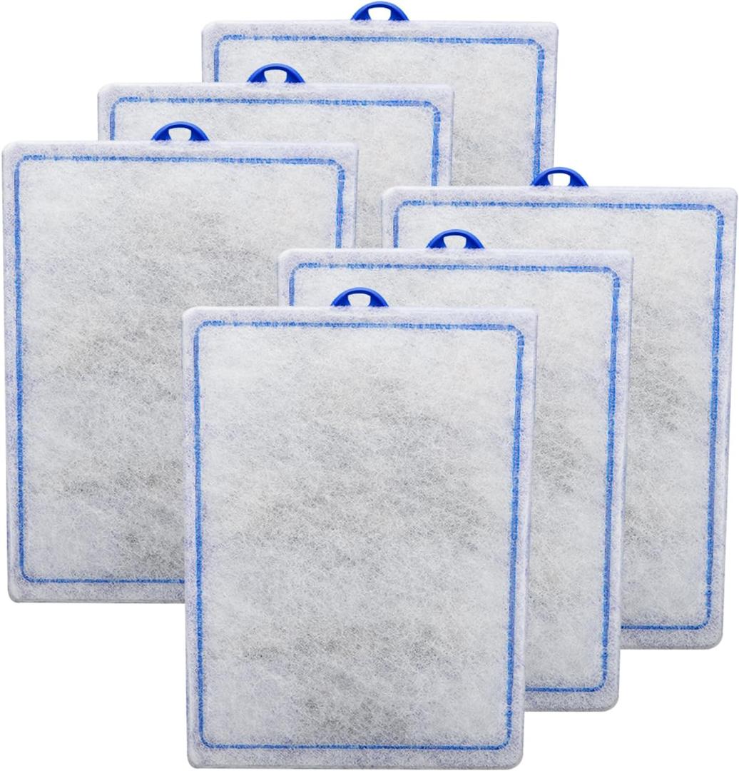 6 Count Assembled Large Filter Cartridges Compatible with Tetra Whisper Bio-Bag Filters 20i 40i IQ20/30/45/60 PF20/30/40/60, Large Replacement Filter Cartridges for Whisper Filters & Aquariums