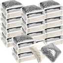 30Pcs Clear Vinyl Zippered Storage Bags - Blanket & Sweater Organizer, 10.5 x 10.5 x 2.5 Inch