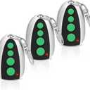 TOPENS M12 Remote Control 4-Button Transmitter for Automatic Swing Sliding Gate Opener 3-Pack Wireless Transmitter Key Fobs Security Gate Controller with Keychain