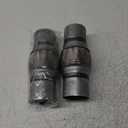 Exhaust Flex Pipe, 2.25"x4"x8" Overall Length Heavy Duty Stainless Steel Double Braid Flexible Tube, 2 Pack