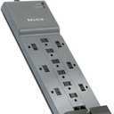 Belkin Professional Series surgemaster Surge Protector, 12 ac outlets, 10 ft Cord, 3,996 j, Dark Gray