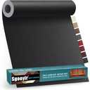 Leather Repair Patch Tape Kit, 16" x 30" Self Adhesive Leather Repair Patch for Furniture, Vinyl Leather Repair Kit for Car Seat, Chairs, Couch, Sofa, Boat Smooth Black