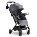 Mompush Lithe V2 Lightweight Travel Stroller, Compact Foldable Baby Stroller with Travel Bag, One-Hand Fold Stroller, Snack Tray, Mechanical Recline Seat, Airplane-Ready, UPF 50+ Canopy & Rain Cover