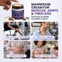 Topical Magnesium Lotion for Legs & Feet - Nighttime Magnesium Cream with Lavender, Arnica, Boswellia & MSM - Calming, Relaxing Leg Cream & Body Recovery Moisturizer, Non-Greasy, 14 oz