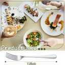48 Pcs Dinner Stainless Steel Forks Set 7.5 Inch Silverware Forks Bulk Metal Salad Mirror Polished Forks for Dessert, Home, Kitchen, Restaurant