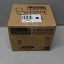 G80 Globe Edison Light Bulb, Vintage Large 4-Pack Edison Light Bulb, Spiral Filament Light Bulbs, E26 Base - Amber Soft Light 60W 2700K 110V Dimmable - G80(G25) Bulbs for Home Bar Decorative Lighting