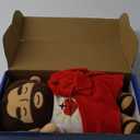 Officially Jesus Plush Breathing Soothing Stuffed Animal Heart of Jesus Toy Savior Doll for Church Sunday School Religious Easter Gift (Brown)